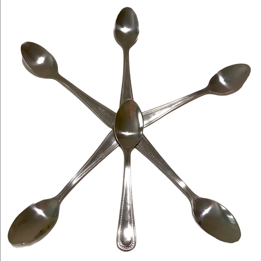 Vintage Delco Prima 4 1/2” Tea Spoons Set Of 6